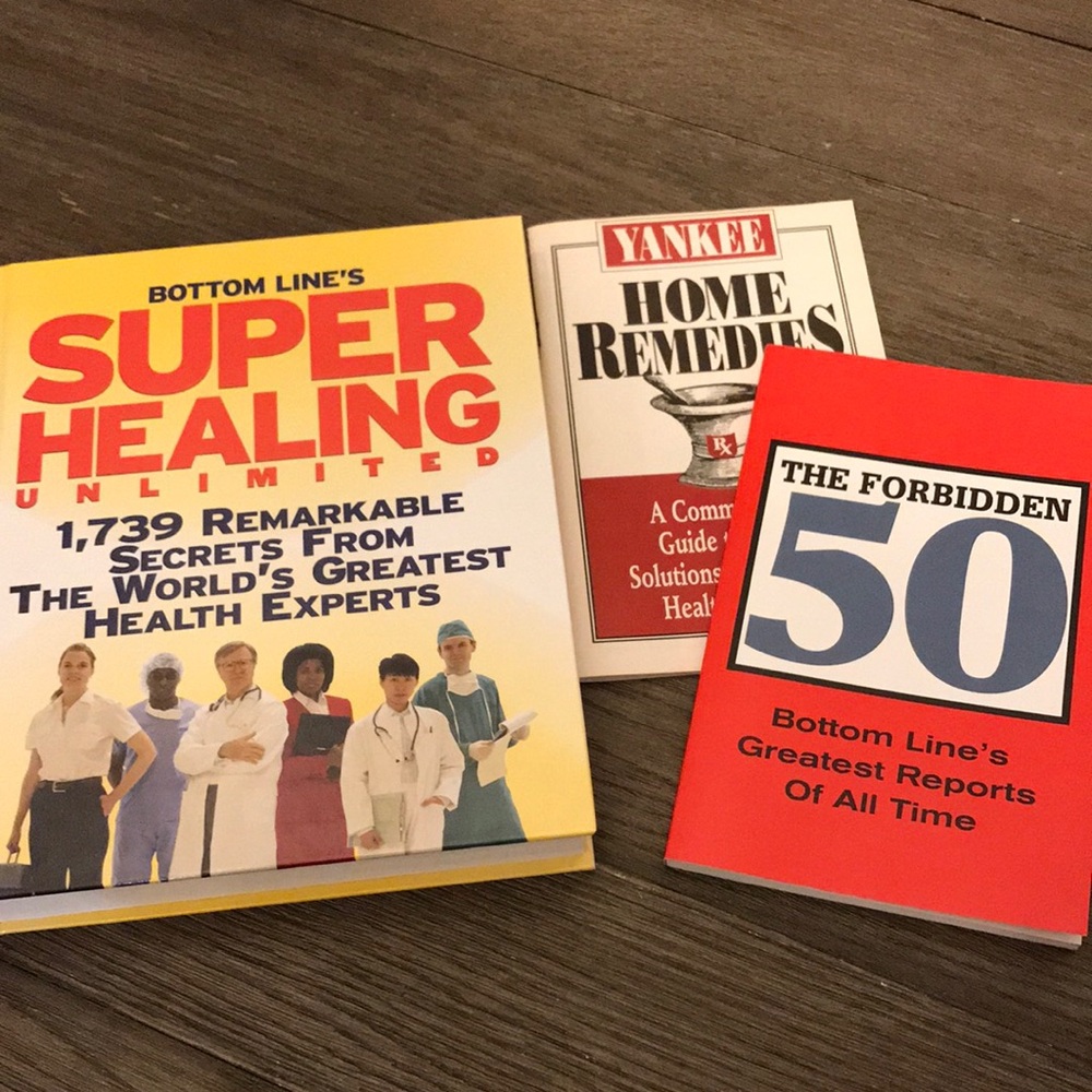 Self help Bottom Line Books super healing and home remedies booklet very good